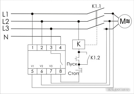 Реле контроля фаз Евроавтоматика F&F CZF-2B EA04.003.002