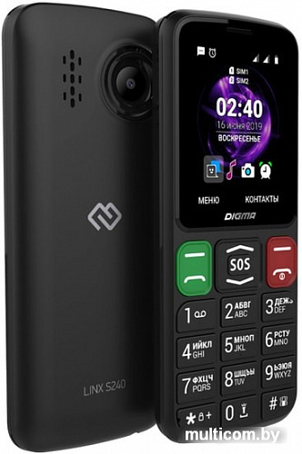 Мобильный телефон Digma Linx S240 (черный)