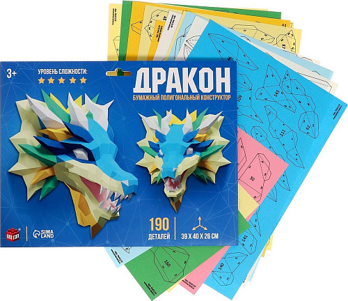 Конструктор Unicon Дракон 9642139 (190эл)