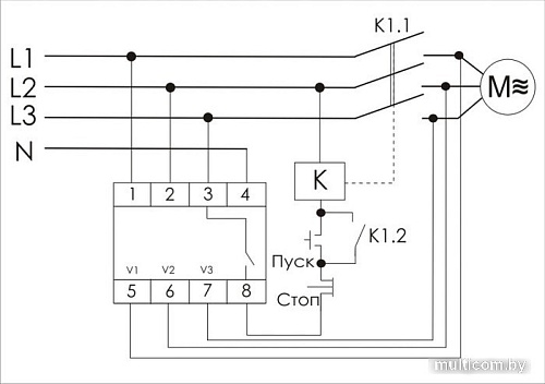 Реле контроля фаз Евроавтоматика F&F CZF-2B EA04.003.002
