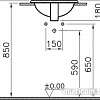 Умывальник Vitra S20 42.5x42.5 [5466B003-0001]