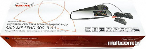 Автомобильный видеорегистратор Sho-Me SFHD 600