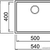 Кухонная мойка Elleci Quadra 105 Undermount Bianco Antico 62