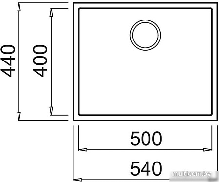 Кухонная мойка Elleci Quadra 105 Undermount Bianco Antico 62