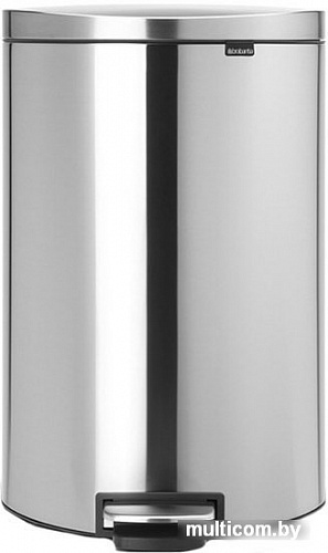 Brabantia FlatBack+ 40 л (стальной матовый с защитой от отпечатков)