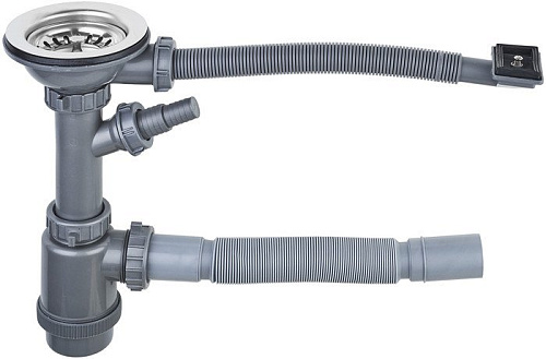 Кухонная мойка Ukinox Комфорт COL780.490 GT8K 2L (с сифоном)