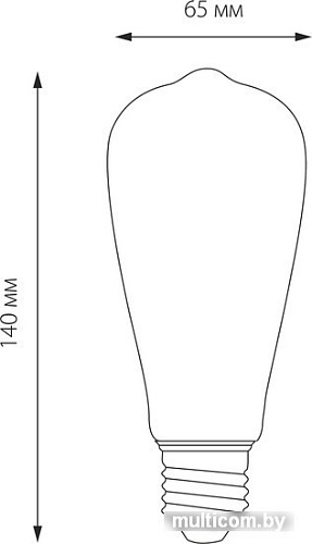 Светодиодная лампа Elektrostandard ST64 6W 3300K E27 тонированная BLE2707