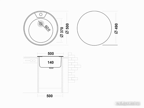 Кухонная мойка Ukinox FAD500 GT6K 0C