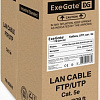 Кабель ExeGate Special UTP4-C5e-CCA-S26-IN-PVC-GY-100 UTP