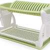 Сушилка для посуды Эльфпласт EP065 (серый/зеленый)