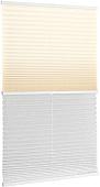 Плиссе Delfa Basic Uni СПШ-3100/3504 Basic Transparent (68x215, кремовый/белый)