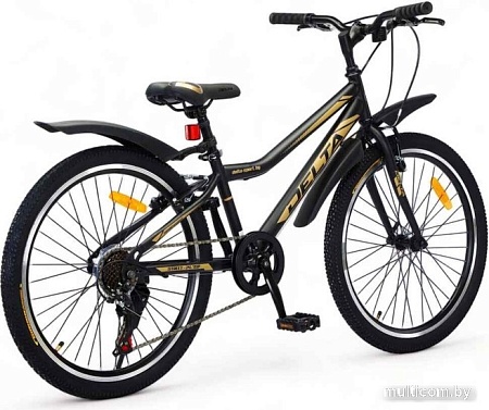 Велосипед Delta Street 24 2401 (черный/золотистый)