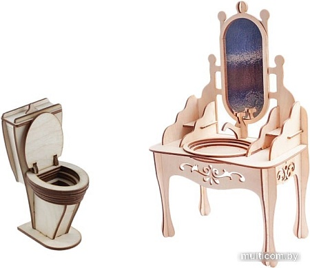Мебель для кукольного домика Большой слон Туалетная комната для больших кукол до 30 см М-009