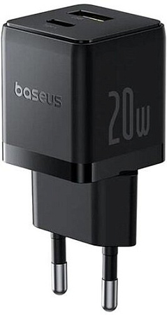 Baseus Palm Fast Charger C+U 20W EU P10111608113-01 (черный)