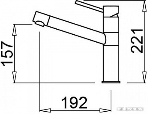 Смеситель Elleci Sava K43 Fango