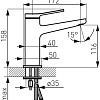 Смеситель Ferro Stratos Black BSC2BL-12