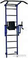 Детский спортивный комплекс Крепыш пристенный с брусьями-2 (синий)