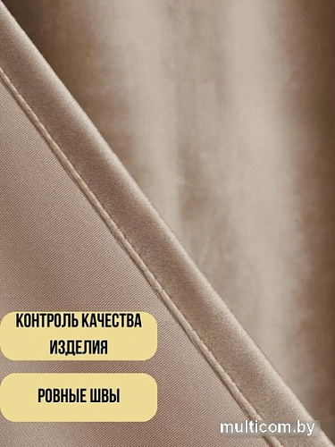 Комплект штор Soft Lines Бархат 9138-D2 2x2.4 м (кофейный, 2 шт)