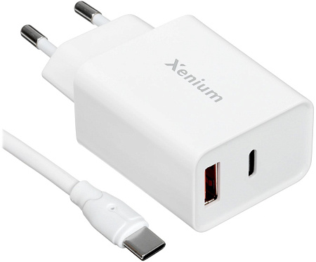 Сетевое зарядное Xenium X332 (белый)