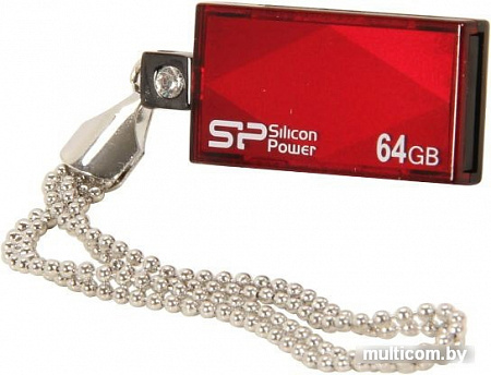 USB Flash Silicon-Power Touch 810 Red 64GB (SP064GBUF2810V1R)