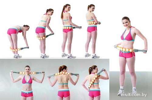 Массажер ручной ZEZ Sport Роликовый Massage Rope YM-153