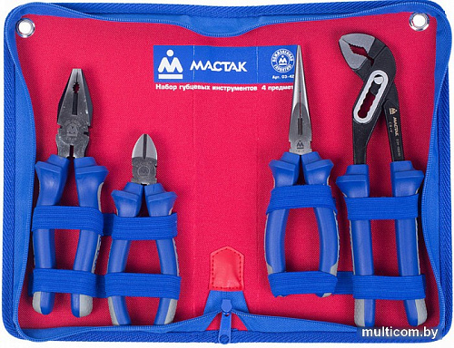 Набор пассатижей Мастак 03-4Z (4 предмета)