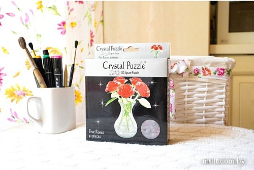 3Д-пазл Crystal Puzzle Букет в вазе 90352
