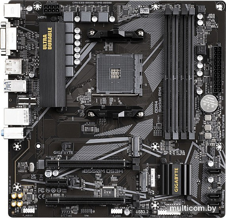 Материнская плата Gigabyte B550M DS3H (rev. 1.5)
