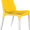 Стул Sheffilton SHT-S75-1 (желтый RAL1021/хром лак)