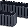 Вазон Prosperplast Boardee Fencycase W DDEF400W-S433 (антрацит)