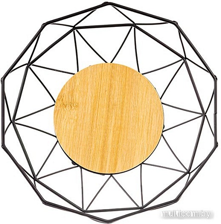 Ваза для фруктов El Casa 240188 (черный)