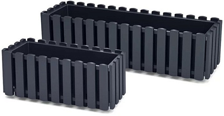 Вазон Prosperplast Boardee Fencycase W DDEF400W-S433 (антрацит)