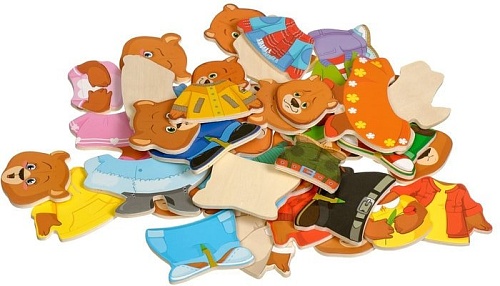 Мозаика/пазл Мир деревянных игрушек Три медведя Д164