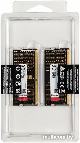 Оперативная память Kingston FURY Impact 2x8GB DDR4 SODIMM PC4-25600 KF432S20IBK2/16
