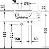 Умывальник Duravit Starck 3 40x26