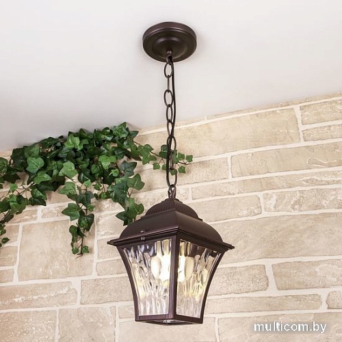 Уличный подвесной светильник Elektrostandard Apus H GL 1009H (шоколад)