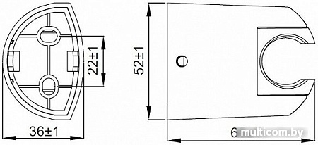 Держатель душевой лейки IDDIS 020CP00I53