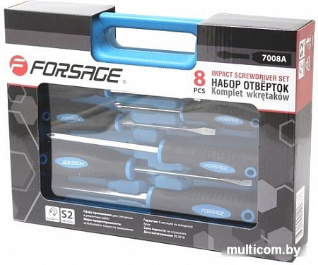 Набор отверток FORSAGE F-7008A (8 предметов)