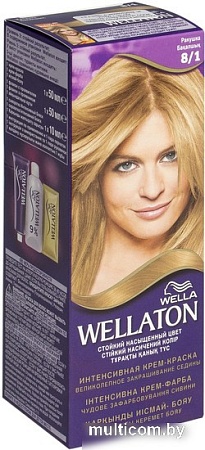 Крем-краска для волос Wella Professionals Wellaton 8/1 ракушка