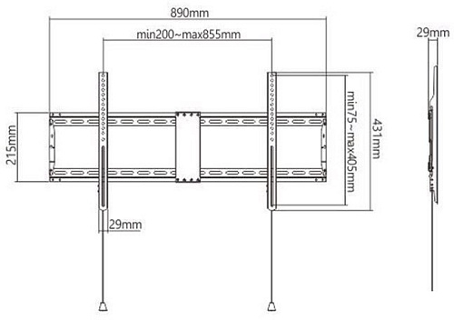 Кронштейн Gembird WM-90F-01