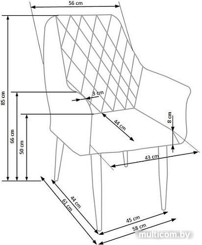 Стул-кресло Halmar K343