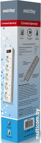 Сетевой фильтр SmartBuy SBSP-30-W