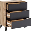 Комод ЭлиГард Eyva 3S (дуб вотан/графит)