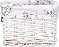 Корзина Natural House Цветы EW-90LM-M (белый)