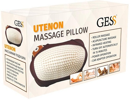 Массажная подушка Gess GESS-131 (коричневый)