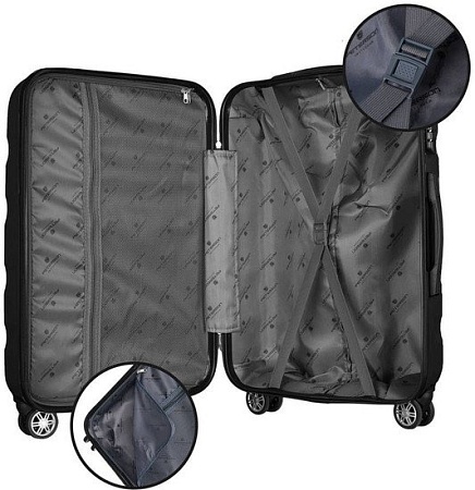 Чемодан-спиннер Peterson PTN 5806-W-L (золотой)