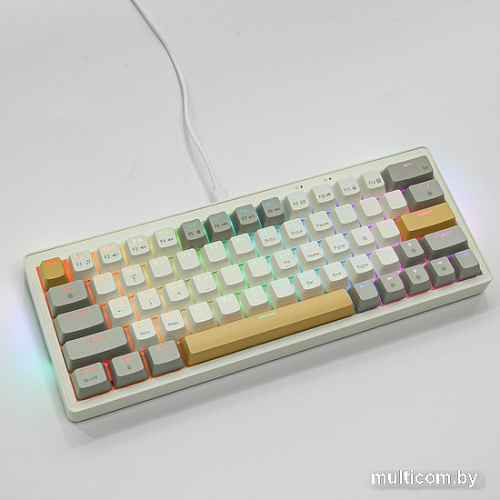 Клавиатура Cyberlynx ZA63 Pro Beige Gray Yellow (TNT Yellow)