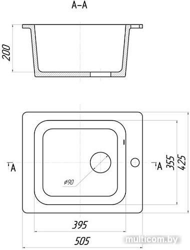 Кухонная мойка Gerhans A10 (песочный)