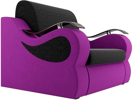 Кресло Лига диванов Меркурий 100677 80 см (черный/фиолетовый)
