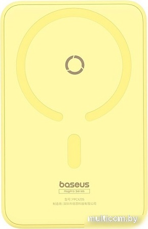 Внешний аккумулятор Baseus MagPro Magnetic Bracket Wireless Fast-Charging Power Bank 20W 5000mAh (желтый)